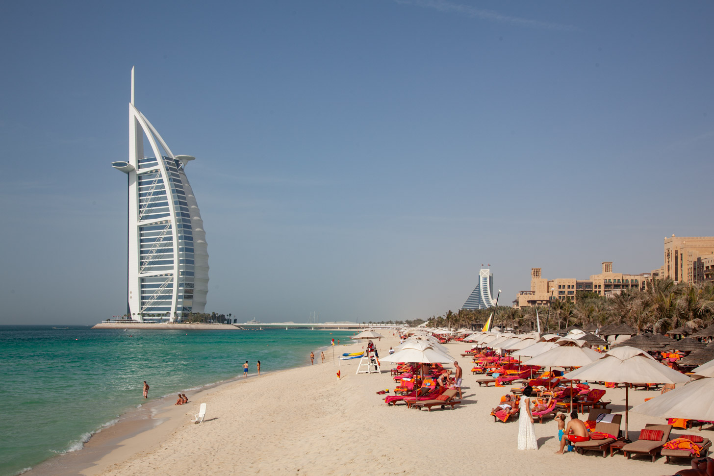 Strand bij Madinat Jumeirah